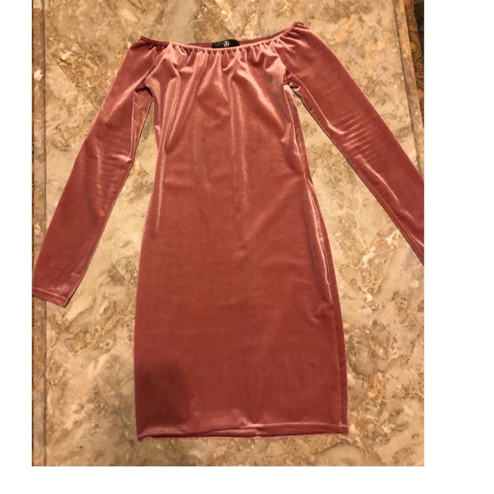 velvet mini dress